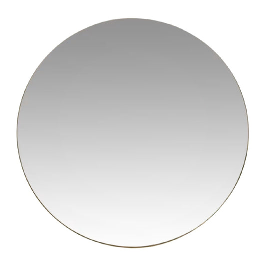 Miroir Rond avec Cadre Métallique Doré